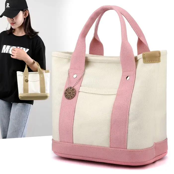 Sac fourre-tout en toile Portable de grande capacité