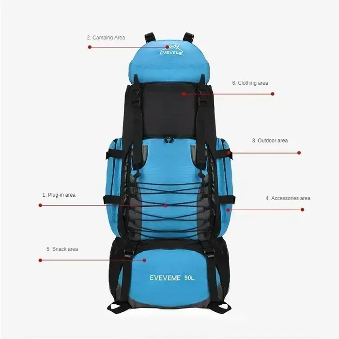 Sac à dos de voyage de grande capacité pour hommes et femmes