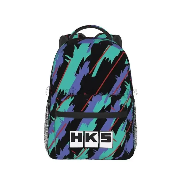 HKS modèle rétro sac à dos pour hommes femmes adolescent étudiant randonnée voyage sac à dos JDM dérive Turbo voiture ordinateur portable sacs en toile