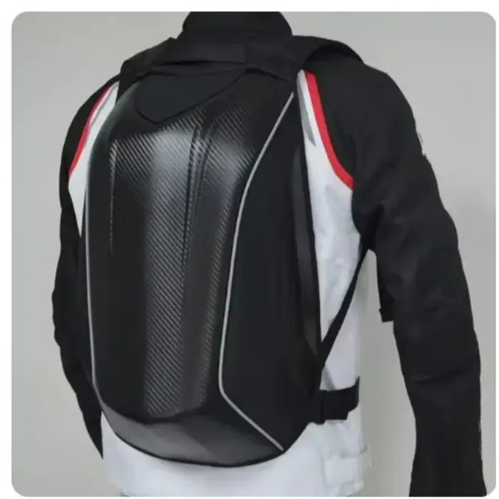 Sac à dos moto extensible 30-48L pour casque intégral