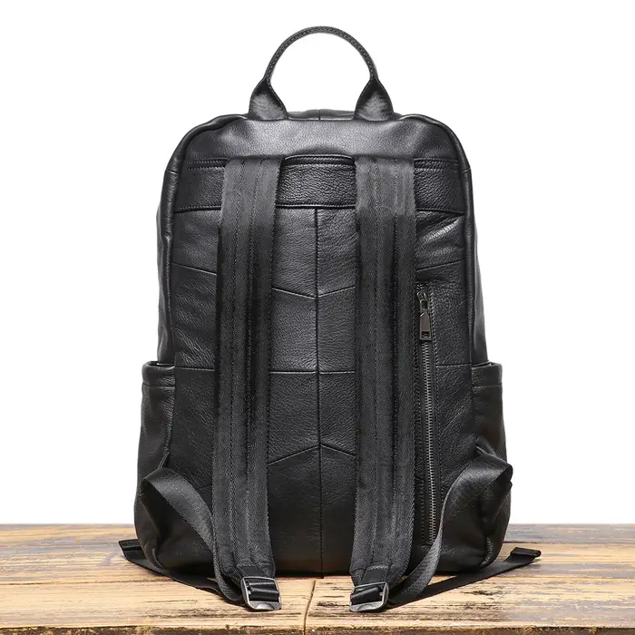 Sac à dos Double épaule en cuir véritable pour hommes