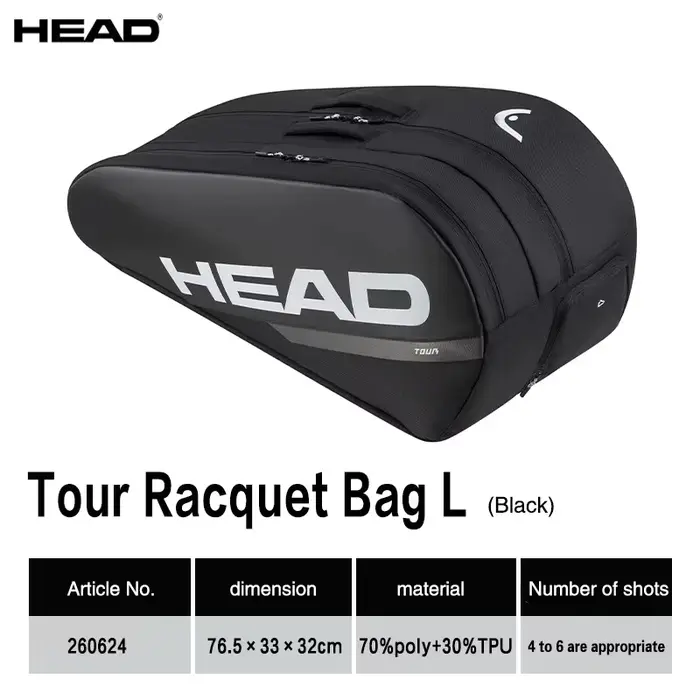 Sac de raquette de tennis série HEAD TOUR/PROX