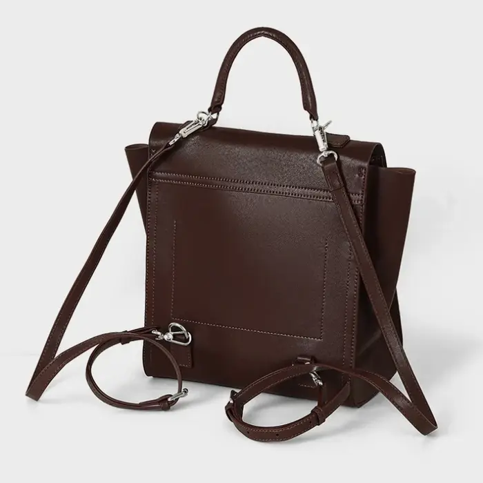 Petit sac à dos coréen en cuir véritable pour femmes