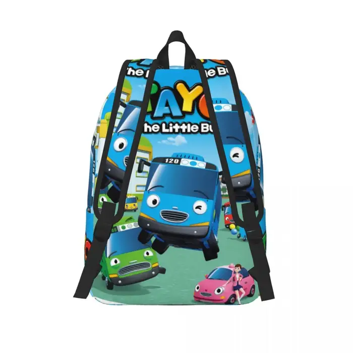 Tayo le petit Bus enfant sac à dos hommes femmes décontracté lycée affaires sac à dos corée dessin animé collège toile sacs cadeau