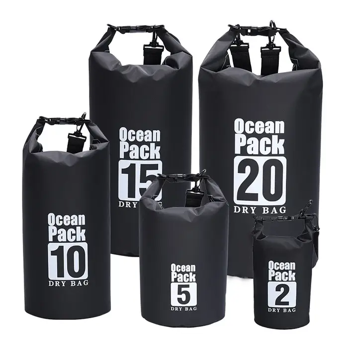 2/3/5/10/15/20/30L sac sec étanche sac pour natation Rafting kayak rivière Trekking flottant voile canoë canotage