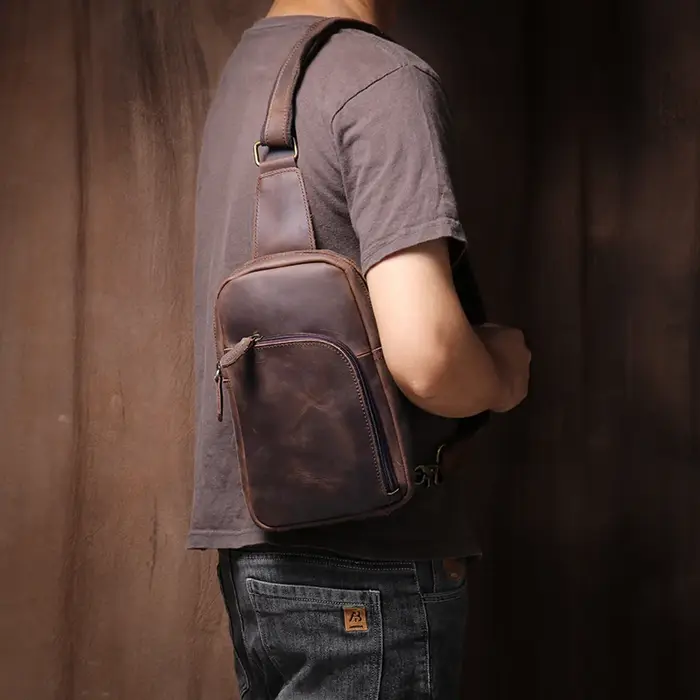 Sac à Dos Vintage en Cuir group pour le dehors