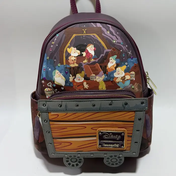 Mini sac à dos décontracté à imprimé de dessin animé à paillettes
