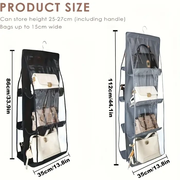 1 boîte de rangement pour sacs à main
