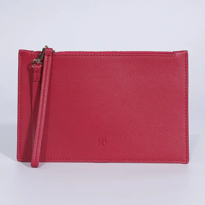 Sac de rangement d'affaires en cuir de marque CH disponible en plusieurs couleurs