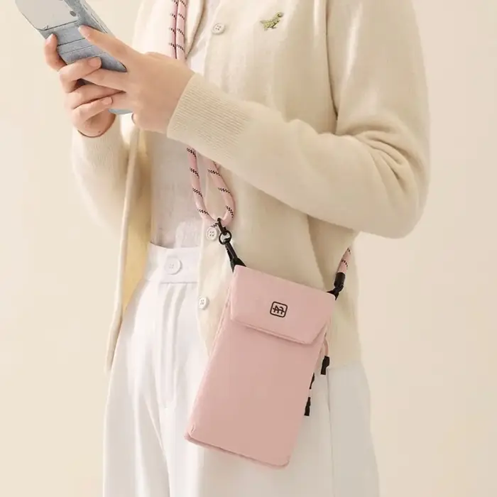 Pochette de rangement en nylon pour téléphone portable