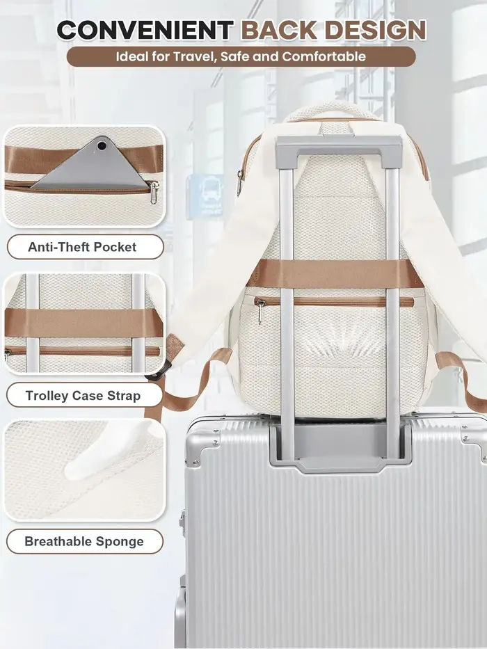 Sac à dos de voyage pour avion 45x36x20 pour bagages à main Easyjet