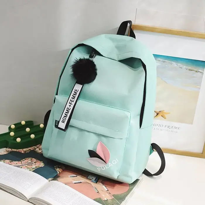 Sac à dos de grande capacité avec fermeture éclair pour femme