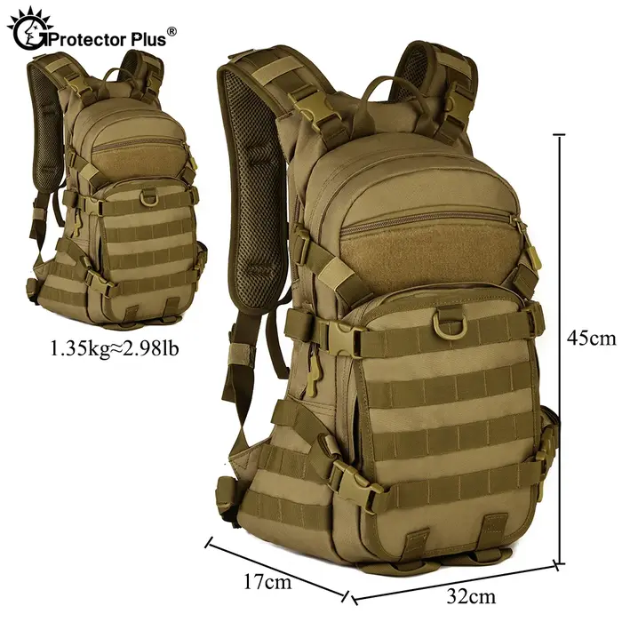 PROTECTOR PLUS sac à dos tactique 25L sac à dos d'équitation étanche de haute qualité randonnée chasse Style sac petit sac à dos