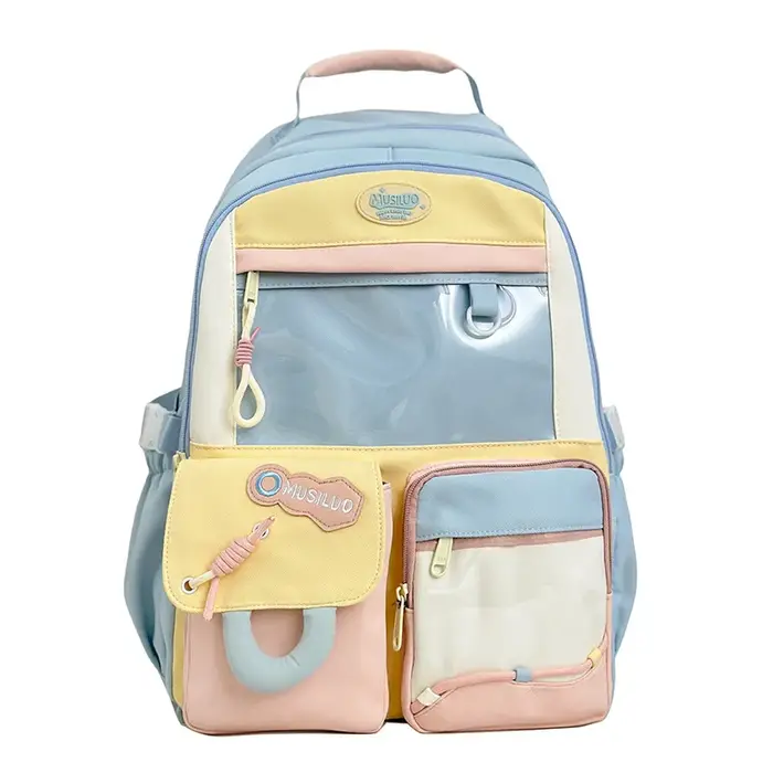 Sac à dos scolaire grande capacité en nylon