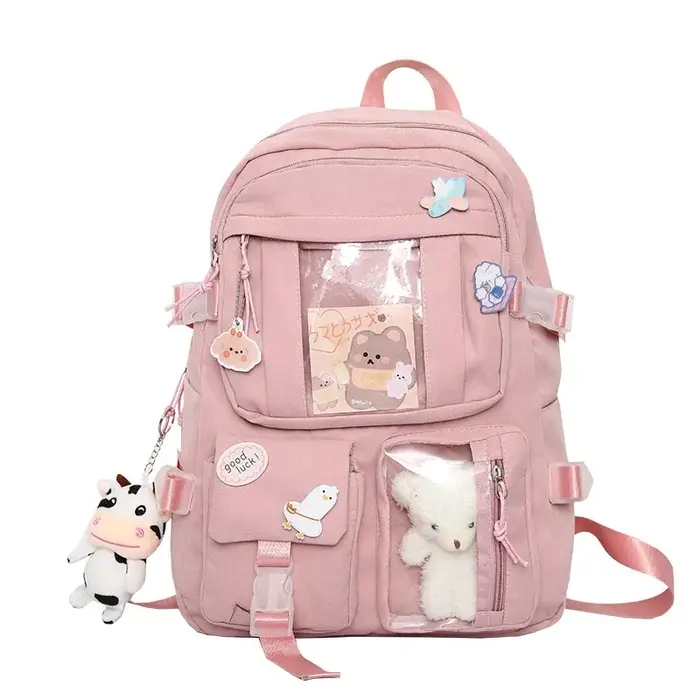 Sacs à dos populaires pour filles, couleur rose violet, pour lycéennes, sans aucune version accessoi
