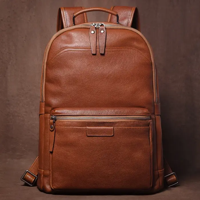 GURO marque de luxe sac à dos en cuir véritable hommes et femmes haute capacité week-end sac de voyage cartable en peau