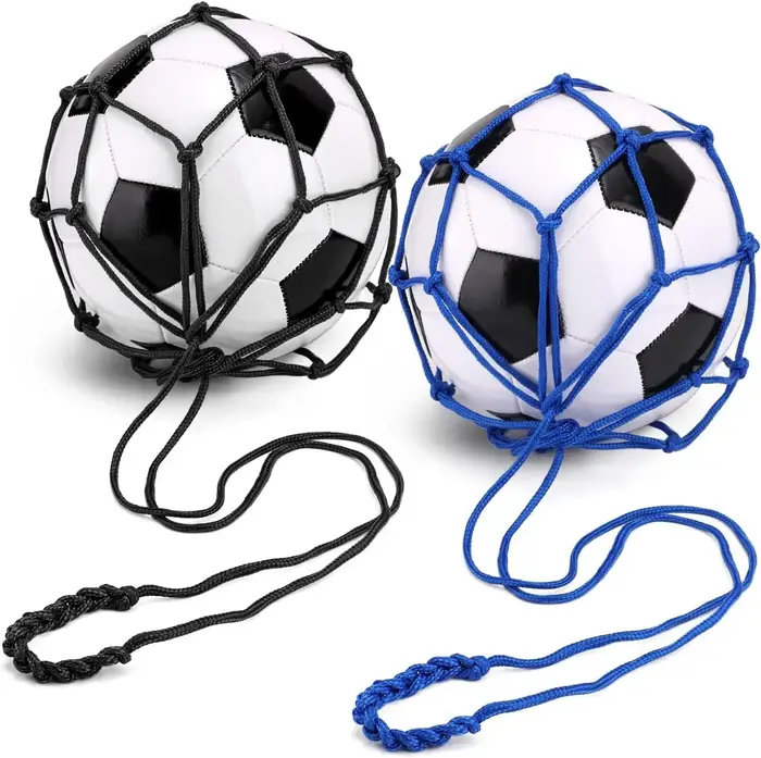 Sac de transport en nylon à maille solide pour ballons de football et de basketball