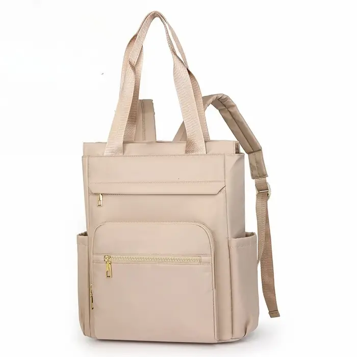Sac à dos décontracté pour femmes, sac à bandoulière en nylon imperméable, grande capacité, sac d'éc