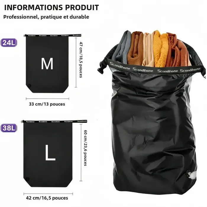 Sac de compression de voyage