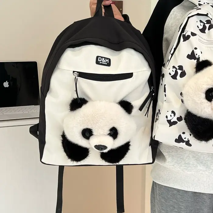 Panda He Hua sac à dos mode dessin animé mignon