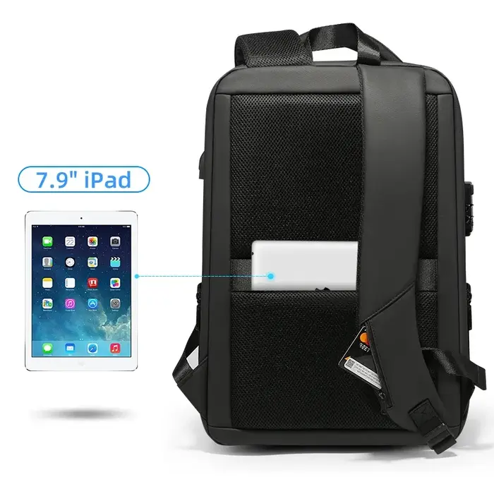 Sacs à dos pour ordinateur portable intelligents noirs pour hommes
