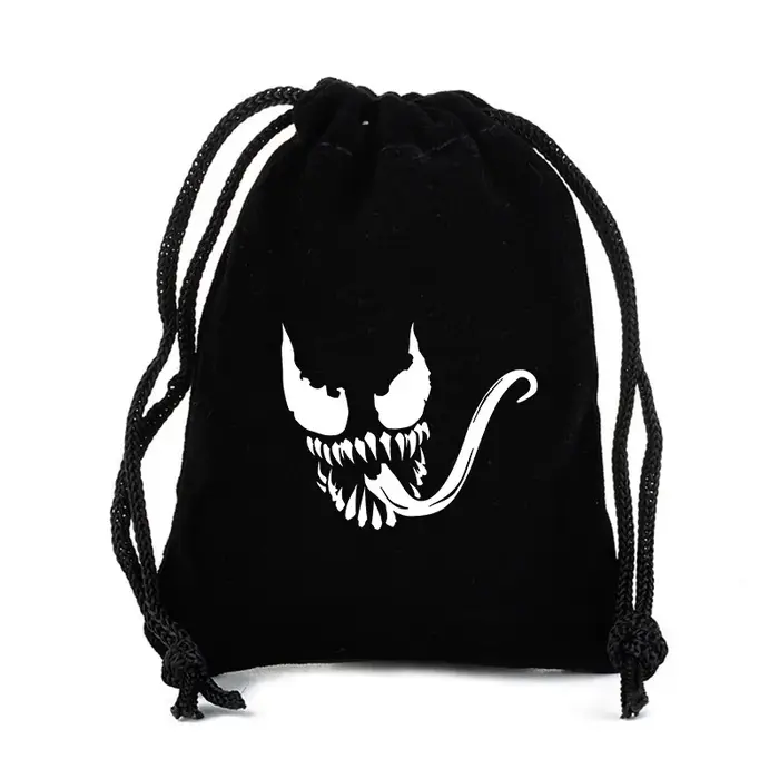 Venom grand sac à cordon sac à dos paquet impression personnage de dessin animé motif pochette capacité Portable