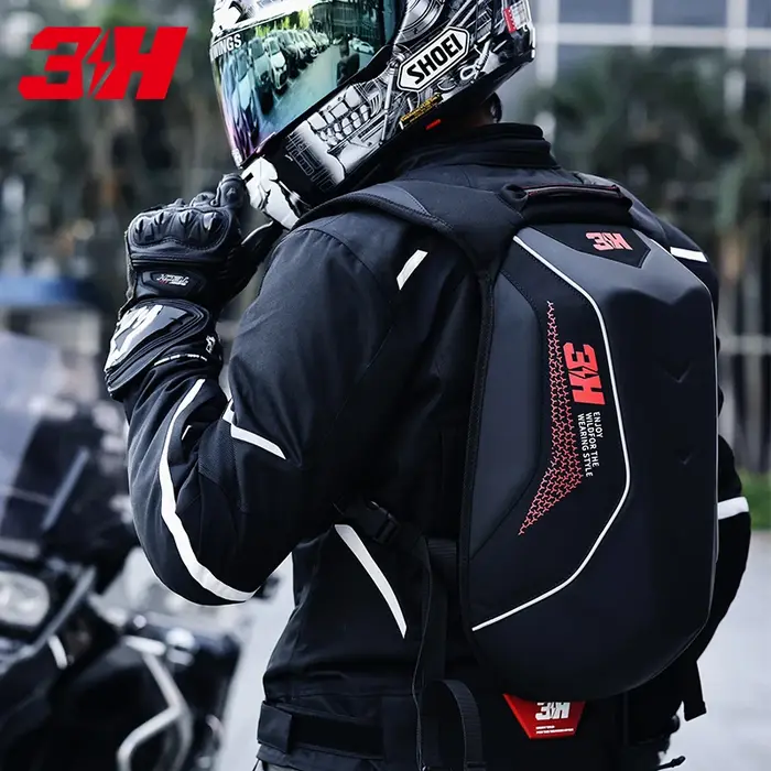 Sac à dos de moto en maille respirante et imperméable