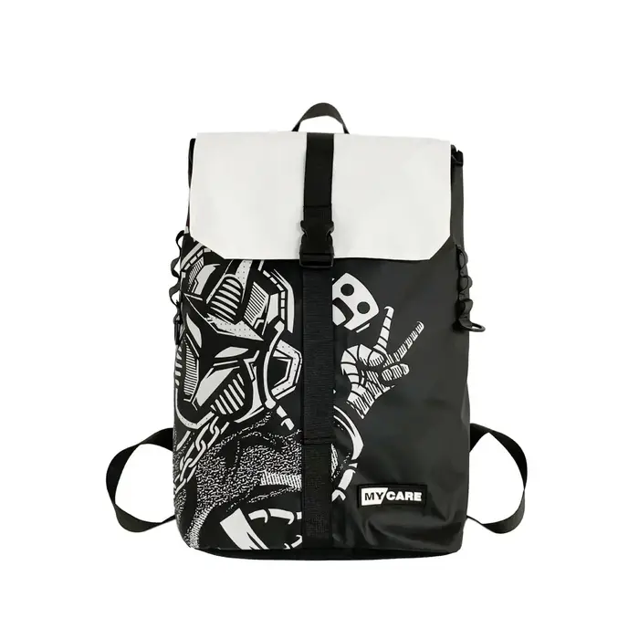 Style coréen, sac à dos double de sport décontracté de voyage en plein air à la mode pour hommes avec sensation haut de