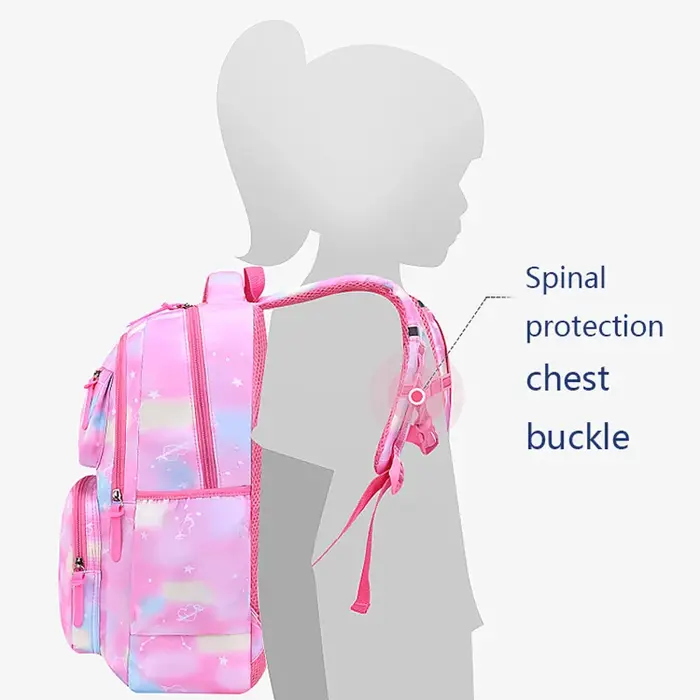 Enfants fille sac à dos sac d'école rose pour enfant enfant adolescent cartable primaire Kawaii mign