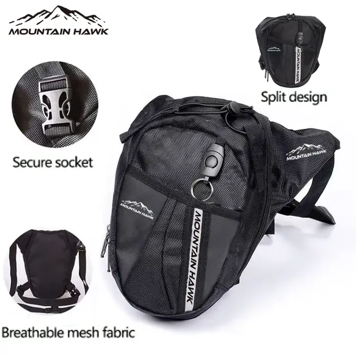 Sac de taille décontracté en plein air Fanny Pack Moto & Biker sac à dos multifonction