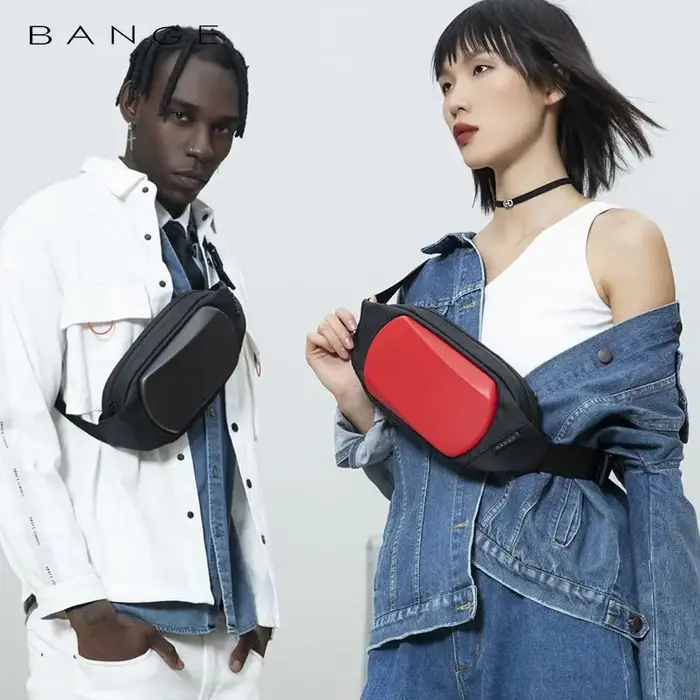 BANGE EVA sac de poitrine multifonction bandoulière sac de messager léger antivol Anti-tache imperméable sac de court voyage