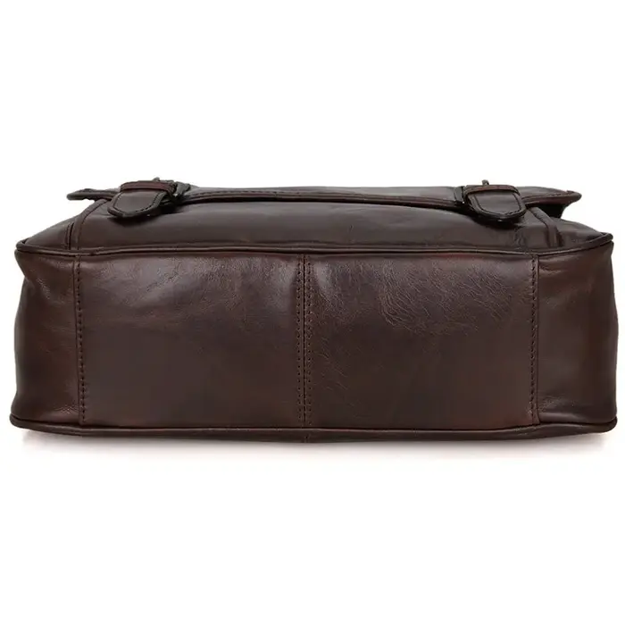 Sac à Bandoulière en Cuir group Ciré à l'Huile pour Homme, Sacoche de Loisirs Décontractée, à la Mod