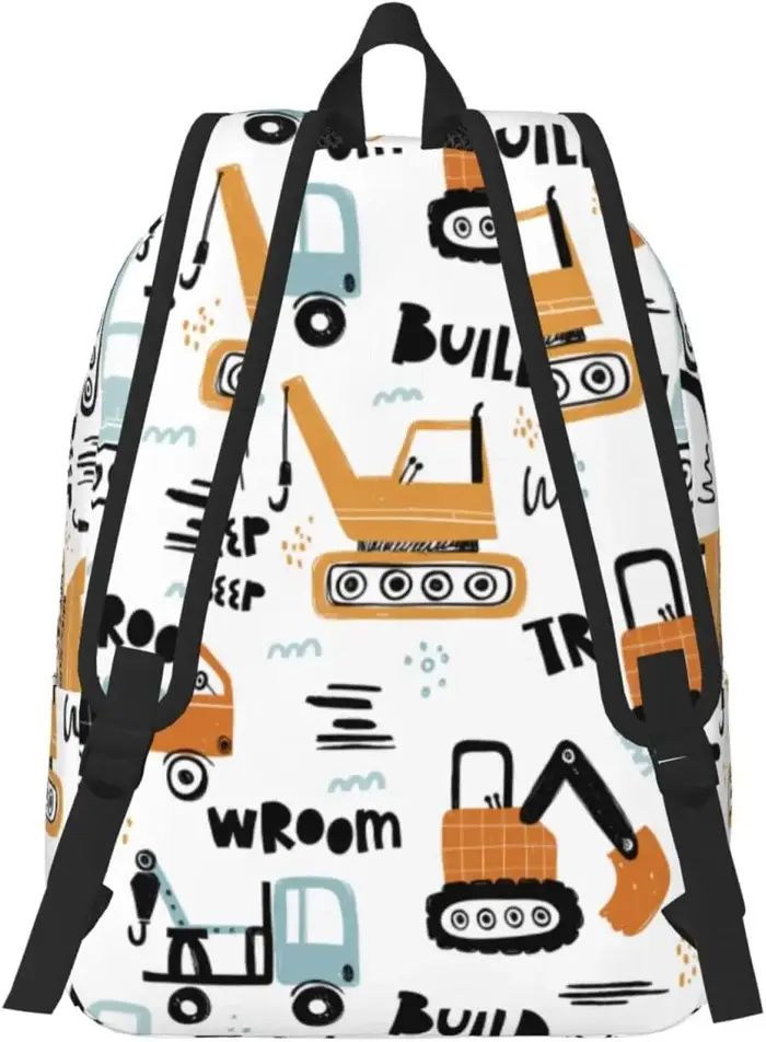 Sac à dos en toile de dessin animé léger pour hommes et femmes
