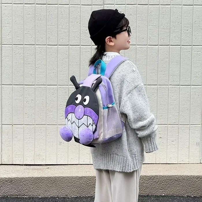 Anpanman baikinman dessin animé mignon léger voyage sac à dos cadeau de vacances Animation créative entourant garçons et filles sac à dos