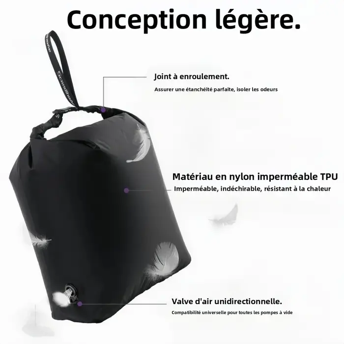 Sac de compression sous vide pour voyage