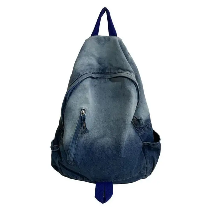Sac à dos en denim à motif étoile pour étudiants et adultes, cartable étudiant, sac de livre, grande