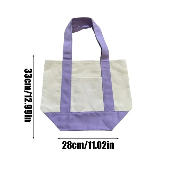 Grand sac fourre-tout en toile, sac fourre-tout réutilisable pour les courses, pochette de shopping 
