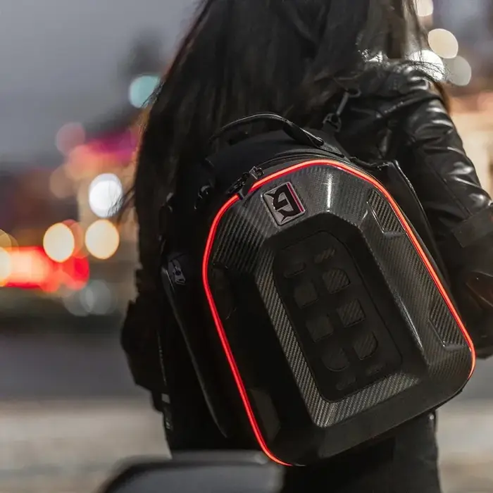 Sac à dos et sacoche arrière multifonctionnels pour moto