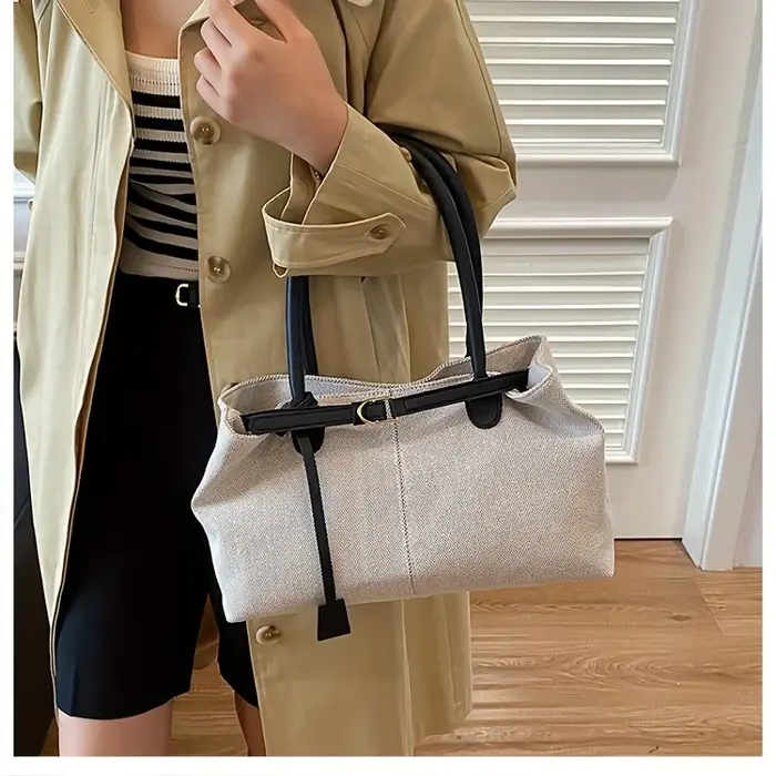 Sac fourre-tout rétro de grande capacité pour femmes