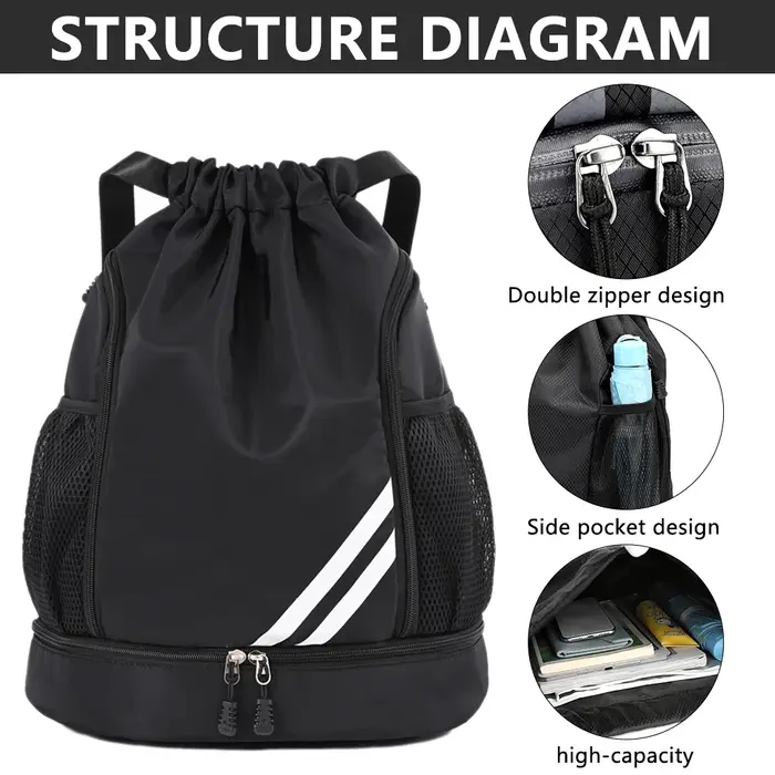 Sac à dos de sport à cordon de serrage