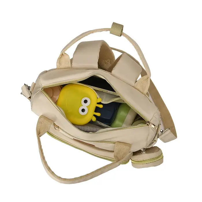 Sac à dos pour couches, sacs à langer multifonctionnels, sac à dos de voyage avec sangles pour poussette et étui pour sucette, unisexe et élégant