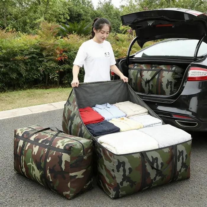 Grand sac de rangement camouflage imperméable et robuste pour le camping