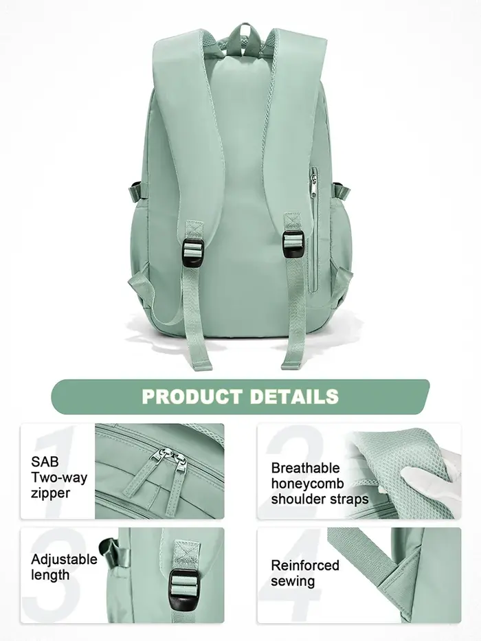 Sac à dos scolaire pour femmes hommes sac d'école pour garçons filles collège sac à dos Brevite sac à dos sac à dos pour ordinateur portable