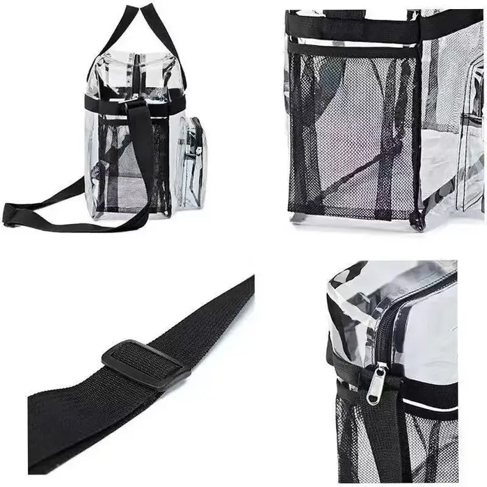 Sac fourre-tout transparent robuste en PVC