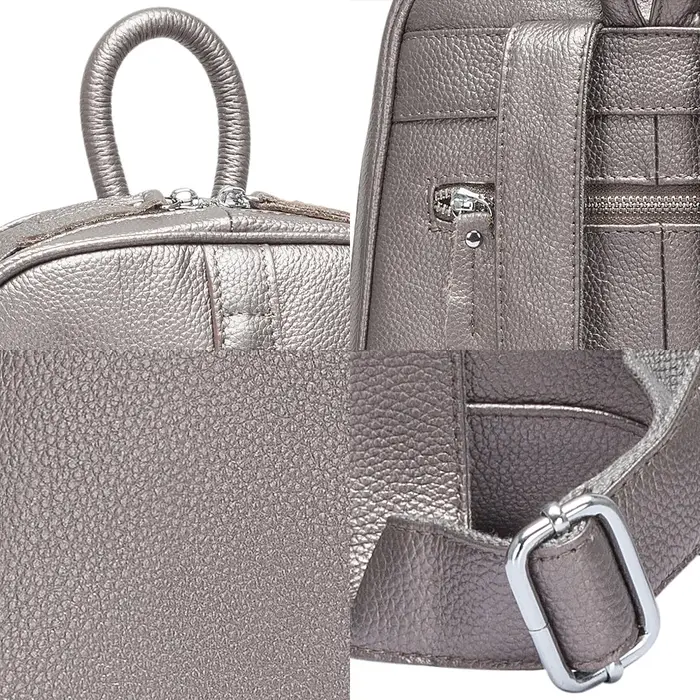 Zency – sac à dos en cuir véritable 100% souple pour femmes, sac à dos de voyage décontracté, sacoch