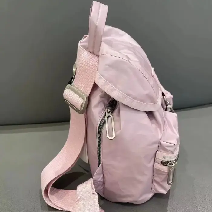 Sac à dos rose sac d'école filles toile coréen doux solide haute capacité sac à dos tout-match