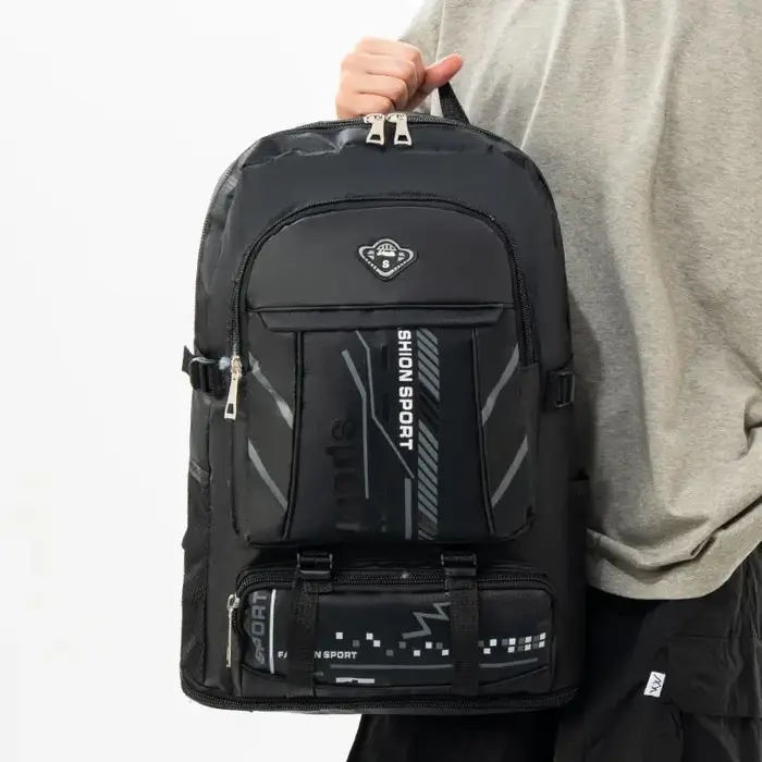 Sac à dos de sport imperméable grande capacité avec plusieurs poches et bretelles rembourrées