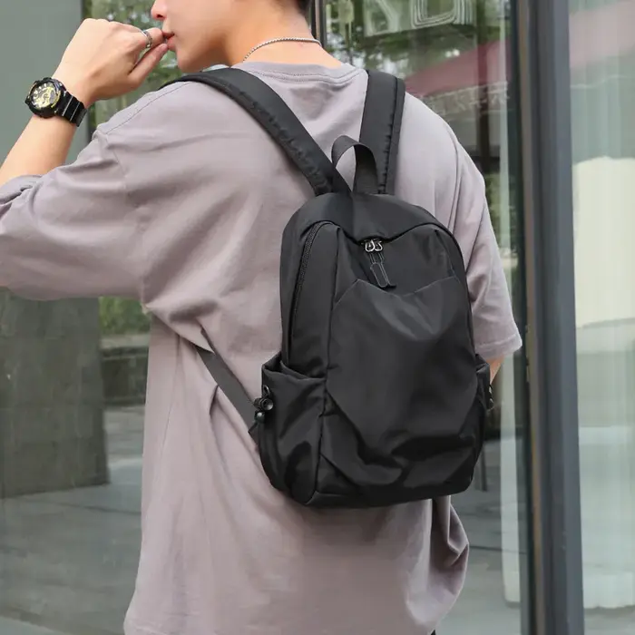Sport Mini hommes sac à dos mode petit noir voyage sac à dos épaule sac d'école toile concepteur
