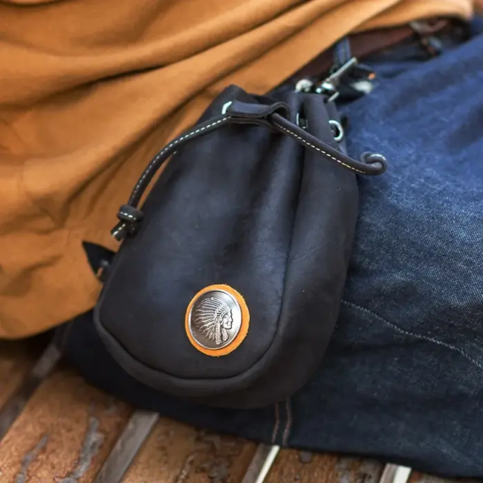 SIMLINE – sac de ceinture en cuir véritable pour hommes