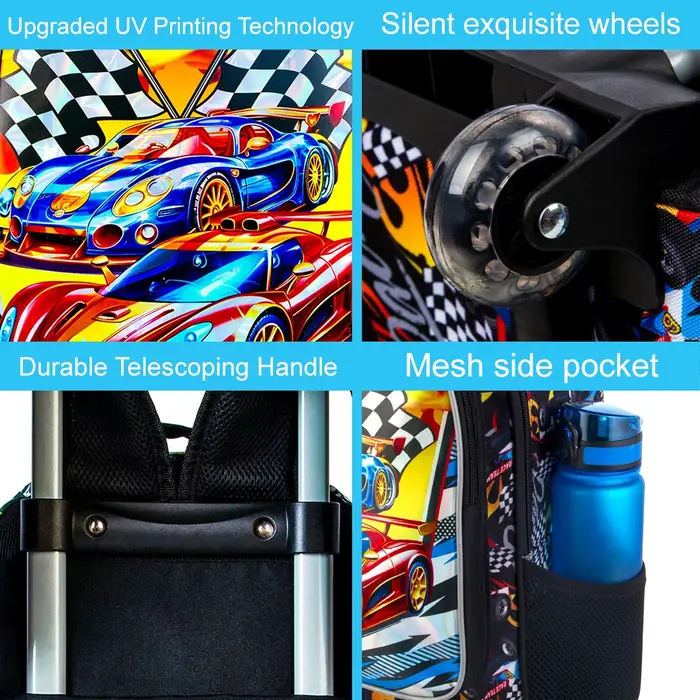 Sac à dos roulant pour garçons